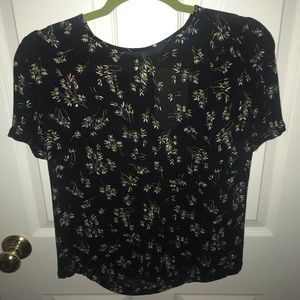 Flower print blouse